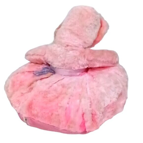 Vintage 1960s Childs Pyjama Holder Doll with Rubber Face‎ Pink Dress with Zip - Picture 3 of 7